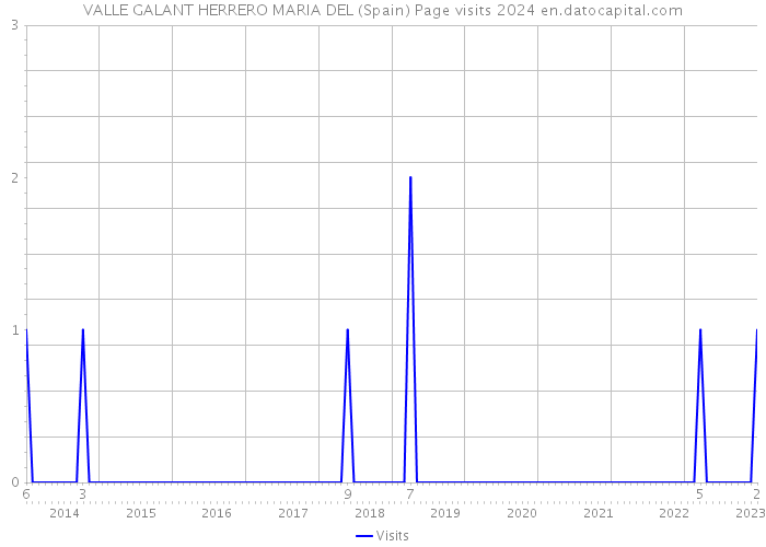 VALLE GALANT HERRERO MARIA DEL (Spain) Page visits 2024 