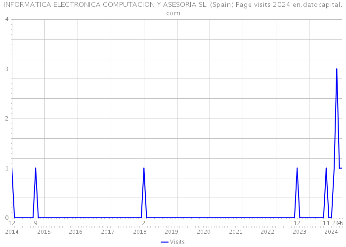 INFORMATICA ELECTRONICA COMPUTACION Y ASESORIA SL. (Spain) Page visits 2024 