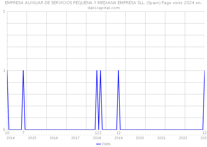 EMPRESA AUXILIAR DE SERVICIOS PEQUENA Y MEDIANA EMPRESA SLL. (Spain) Page visits 2024 