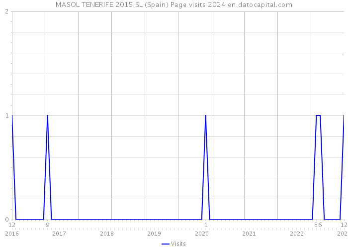 MASOL TENERIFE 2015 SL (Spain) Page visits 2024 