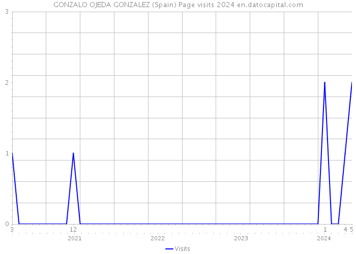 GONZALO OJEDA GONZALEZ (Spain) Page visits 2024 