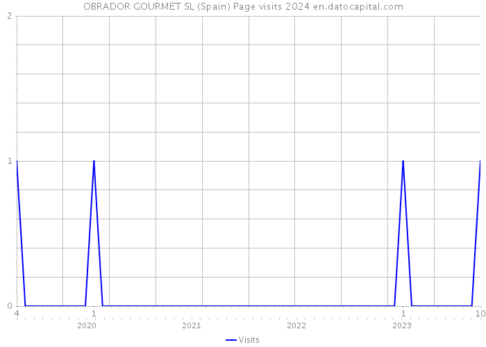 OBRADOR GOURMET SL (Spain) Page visits 2024 