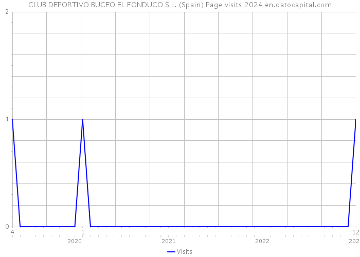 CLUB DEPORTIVO BUCEO EL FONDUCO S.L. (Spain) Page visits 2024 