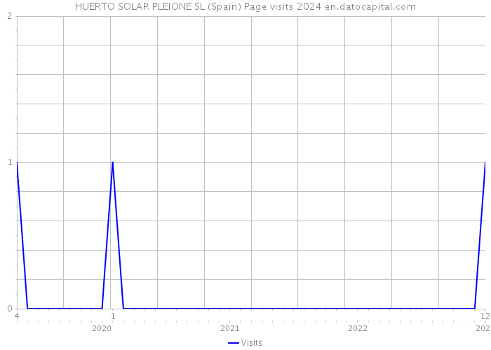 HUERTO SOLAR PLEIONE SL (Spain) Page visits 2024 