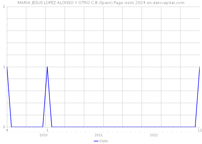 MARIA JESUS LOPEZ ALONSO Y OTRO C.B (Spain) Page visits 2024 