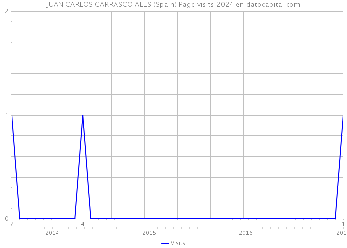 JUAN CARLOS CARRASCO ALES (Spain) Page visits 2024 