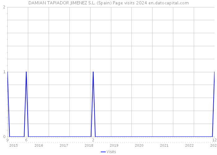 DAMIAN TAPIADOR JIMENEZ S.L. (Spain) Page visits 2024 
