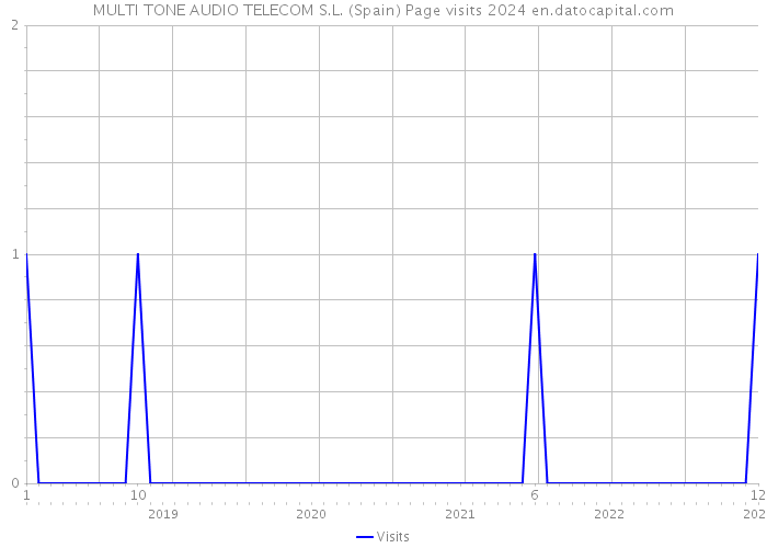 MULTI TONE AUDIO TELECOM S.L. (Spain) Page visits 2024 