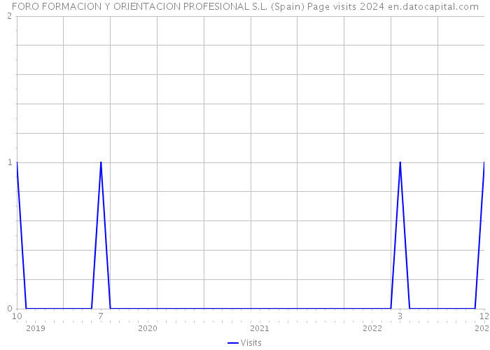 FORO FORMACION Y ORIENTACION PROFESIONAL S.L. (Spain) Page visits 2024 