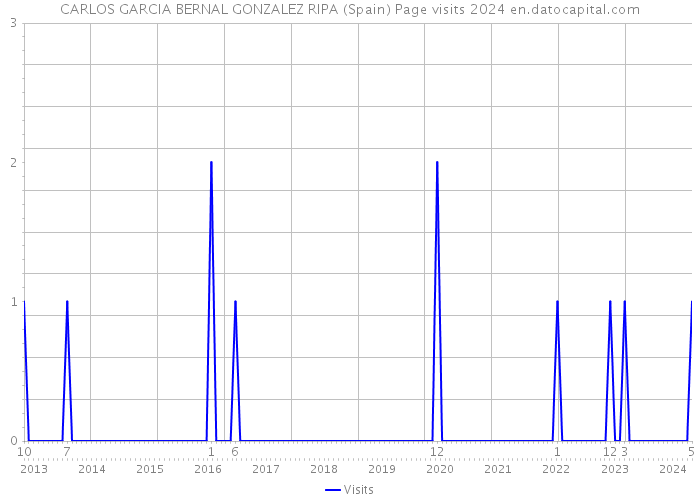 CARLOS GARCIA BERNAL GONZALEZ RIPA (Spain) Page visits 2024 