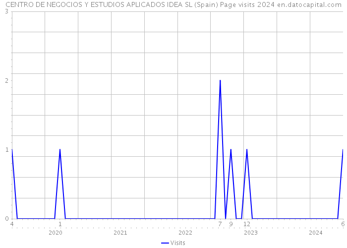 CENTRO DE NEGOCIOS Y ESTUDIOS APLICADOS IDEA SL (Spain) Page visits 2024 
