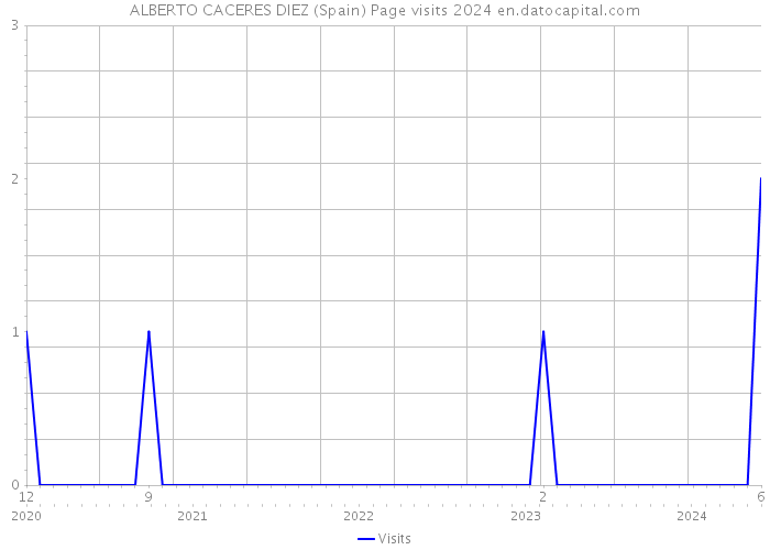 ALBERTO CACERES DIEZ (Spain) Page visits 2024 