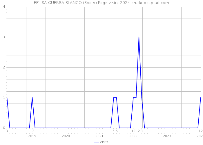 FELISA GUERRA BLANCO (Spain) Page visits 2024 