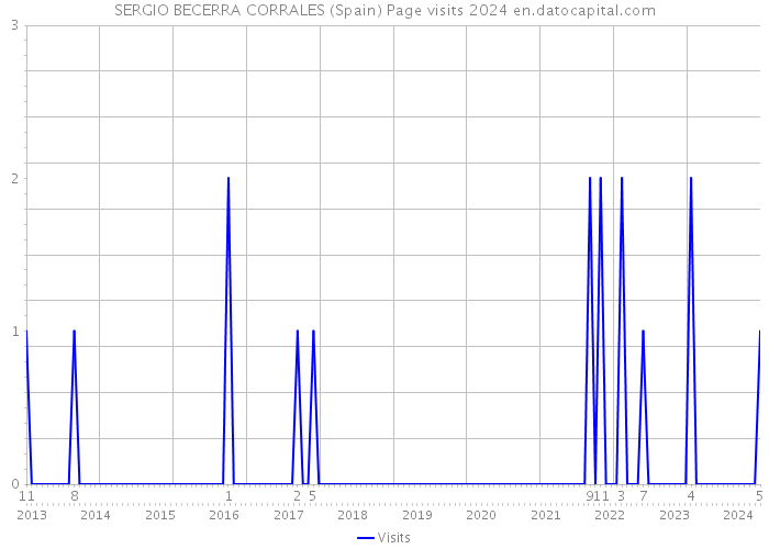 SERGIO BECERRA CORRALES (Spain) Page visits 2024 