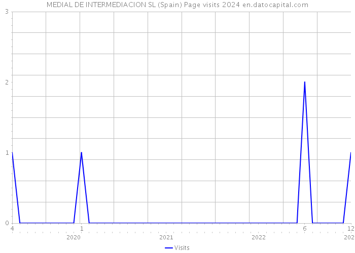 MEDIAL DE INTERMEDIACION SL (Spain) Page visits 2024 