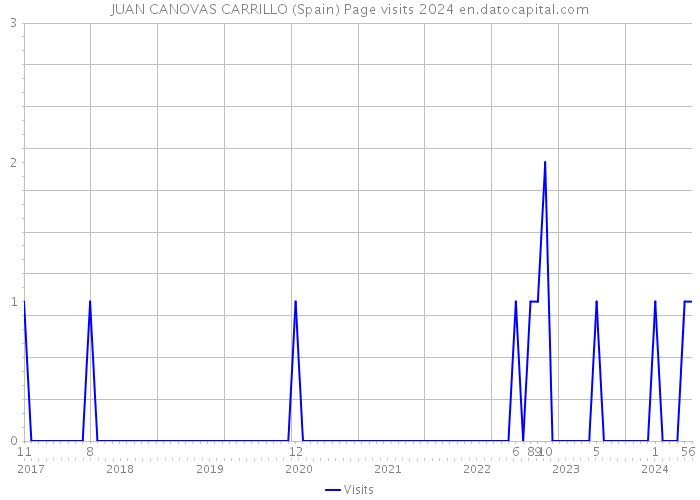 JUAN CANOVAS CARRILLO (Spain) Page visits 2024 