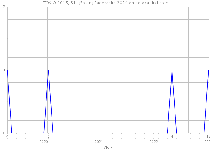 TOKIO 2015, S.L. (Spain) Page visits 2024 