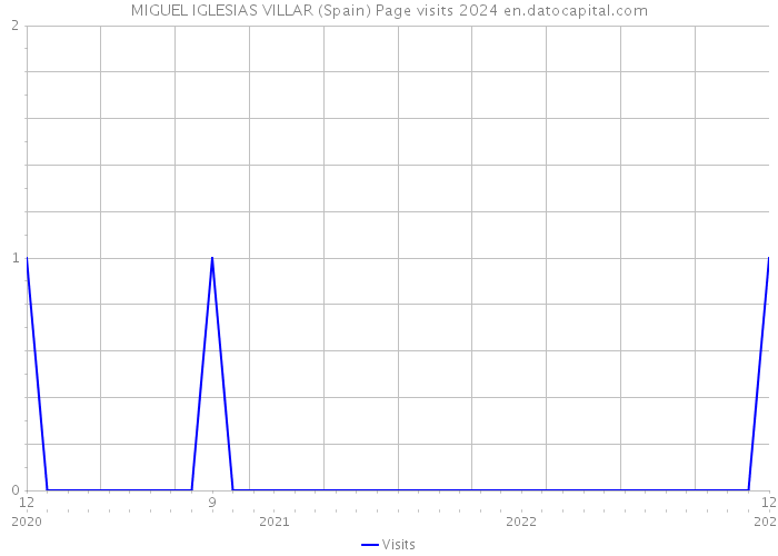 MIGUEL IGLESIAS VILLAR (Spain) Page visits 2024 
