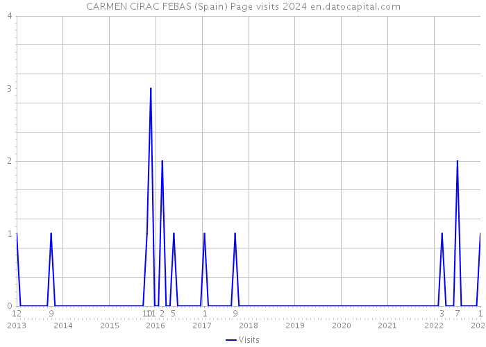 CARMEN CIRAC FEBAS (Spain) Page visits 2024 