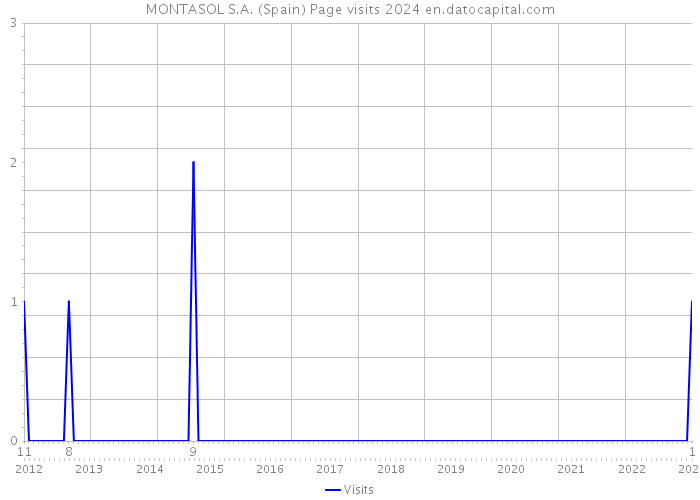 MONTASOL S.A. (Spain) Page visits 2024 