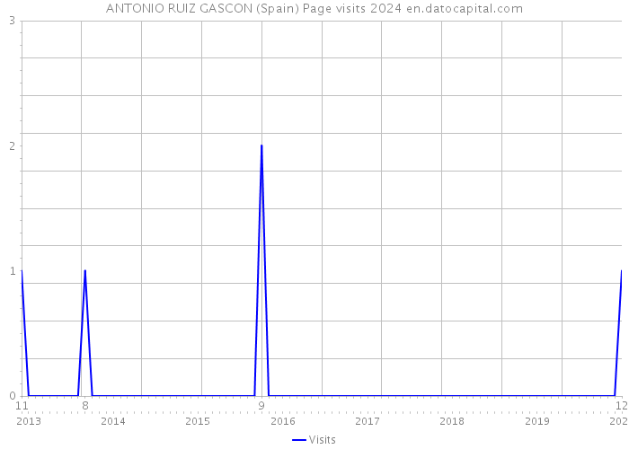ANTONIO RUIZ GASCON (Spain) Page visits 2024 