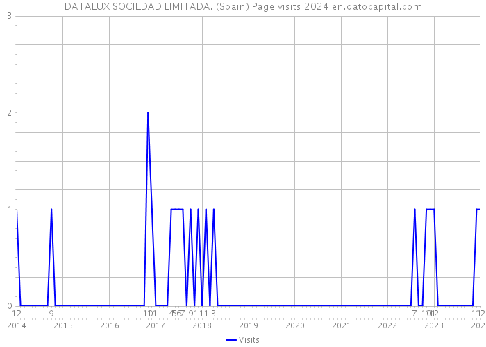 DATALUX SOCIEDAD LIMITADA. (Spain) Page visits 2024 