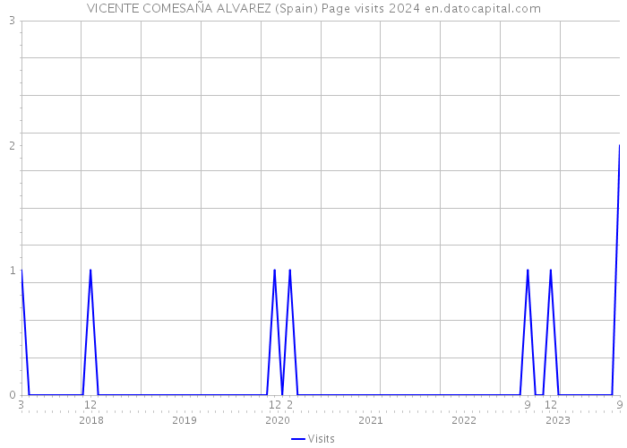 VICENTE COMESAÑA ALVAREZ (Spain) Page visits 2024 