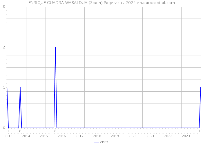 ENRIQUE CUADRA WASALDUA (Spain) Page visits 2024 