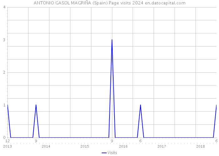 ANTONIO GASOL MAGRIÑA (Spain) Page visits 2024 