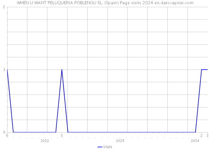 WHEN U WANT PELUQUERIA POBLENOU SL. (Spain) Page visits 2024 