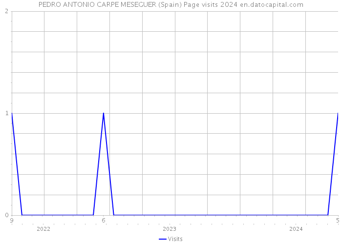 PEDRO ANTONIO CARPE MESEGUER (Spain) Page visits 2024 