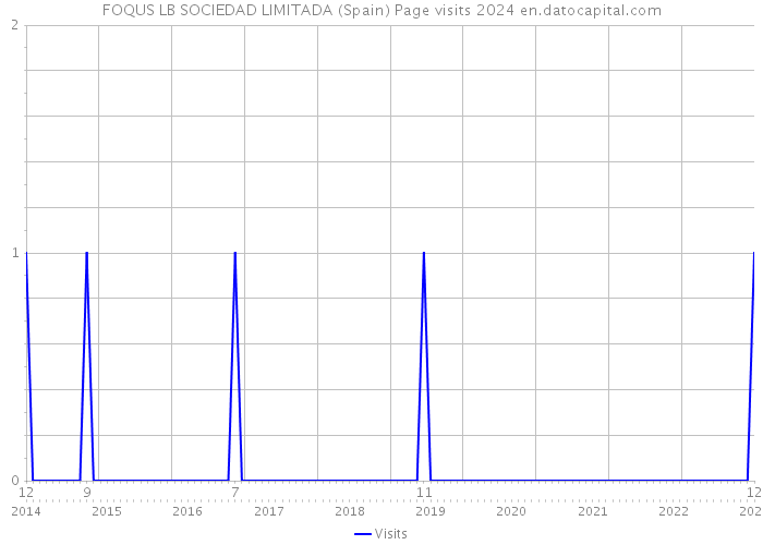 FOQUS LB SOCIEDAD LIMITADA (Spain) Page visits 2024 