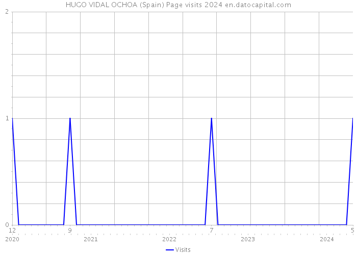 HUGO VIDAL OCHOA (Spain) Page visits 2024 