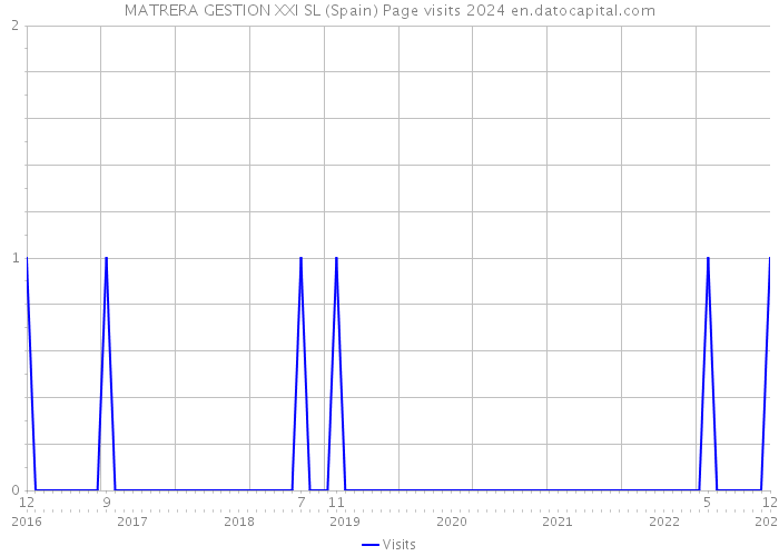 MATRERA GESTION XXI SL (Spain) Page visits 2024 