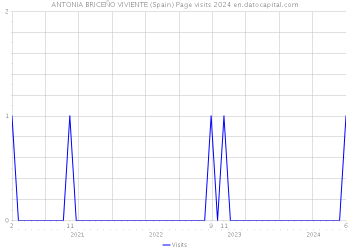 ANTONIA BRICEÑO VIVIENTE (Spain) Page visits 2024 