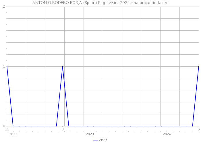 ANTONIO RODERO BORJA (Spain) Page visits 2024 