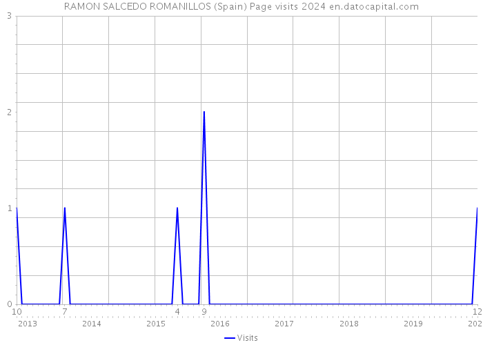RAMON SALCEDO ROMANILLOS (Spain) Page visits 2024 