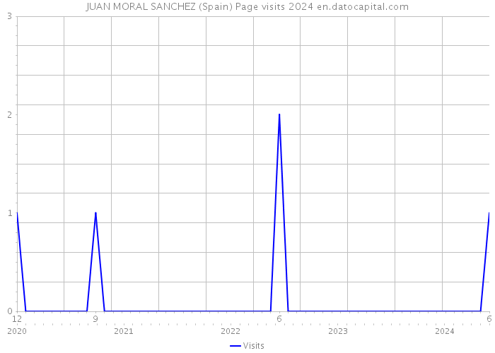 JUAN MORAL SANCHEZ (Spain) Page visits 2024 