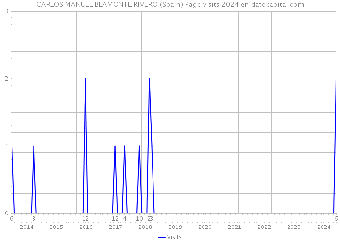 CARLOS MANUEL BEAMONTE RIVERO (Spain) Page visits 2024 