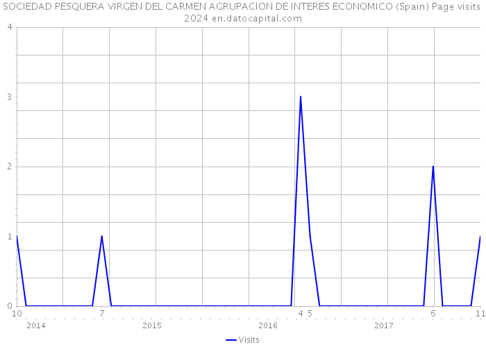 SOCIEDAD PESQUERA VIRGEN DEL CARMEN AGRUPACION DE INTERES ECONOMICO (Spain) Page visits 2024 