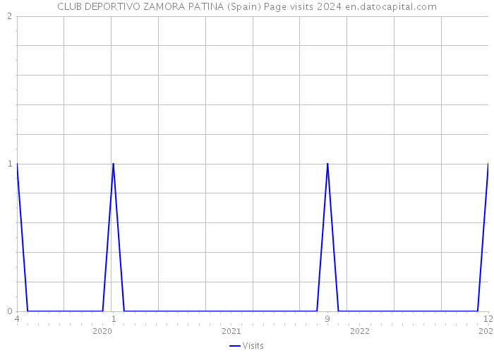 CLUB DEPORTIVO ZAMORA PATINA (Spain) Page visits 2024 