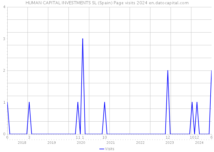 HUMAN CAPITAL INVESTMENTS SL (Spain) Page visits 2024 