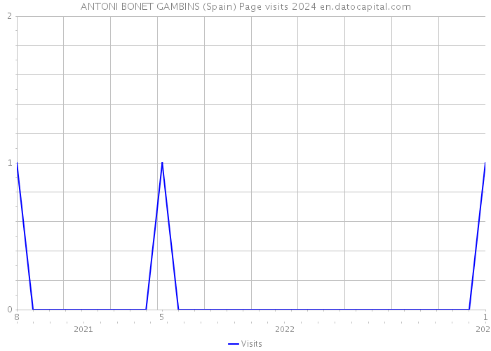 ANTONI BONET GAMBINS (Spain) Page visits 2024 