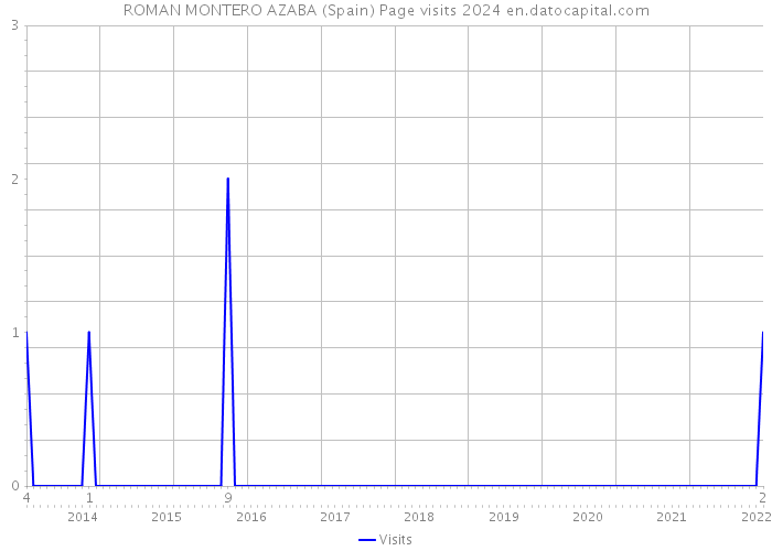 ROMAN MONTERO AZABA (Spain) Page visits 2024 