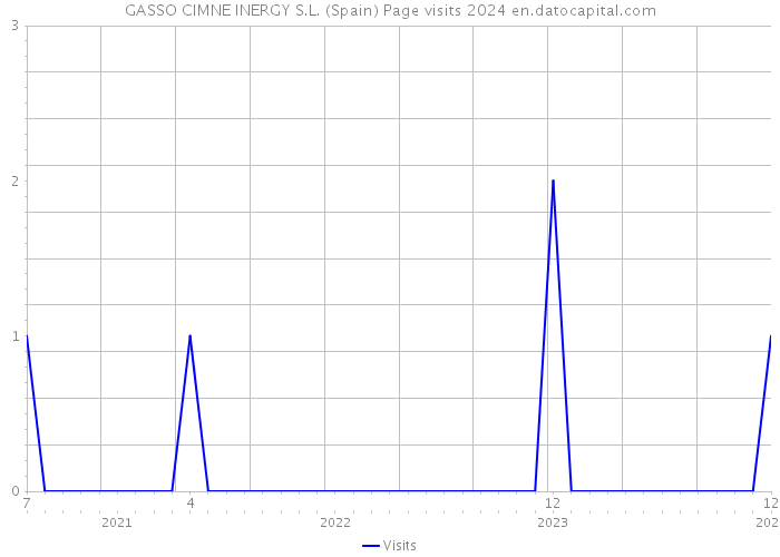 GASSO CIMNE INERGY S.L. (Spain) Page visits 2024 