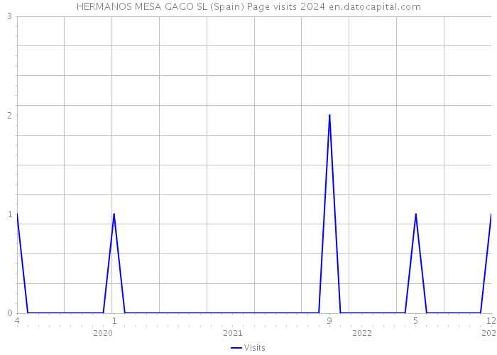 HERMANOS MESA GAGO SL (Spain) Page visits 2024 