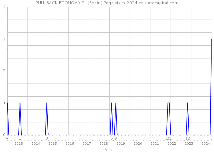 PULL BACK ECONOMY SL (Spain) Page visits 2024 