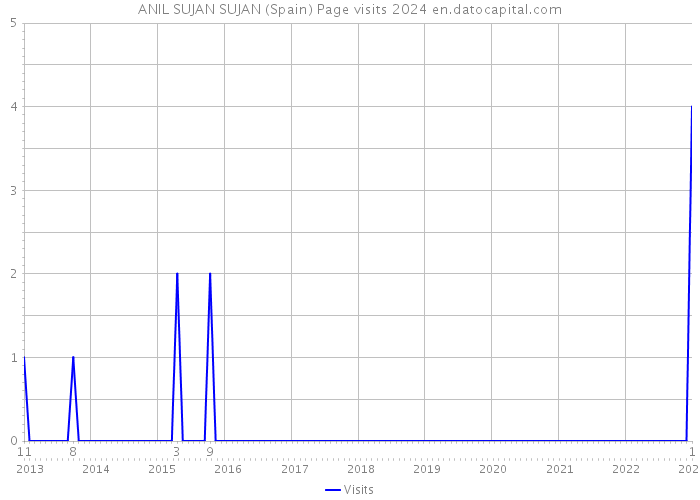 ANIL SUJAN SUJAN (Spain) Page visits 2024 