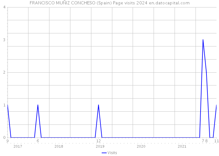 FRANCISCO MUÑIZ CONCHESO (Spain) Page visits 2024 
