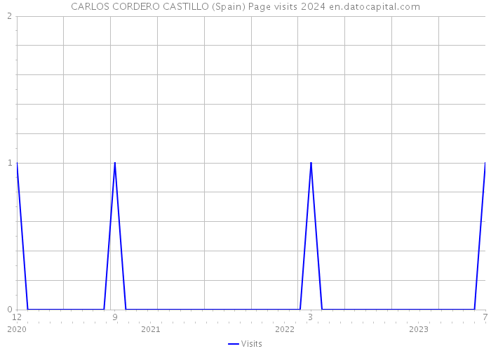 CARLOS CORDERO CASTILLO (Spain) Page visits 2024 
